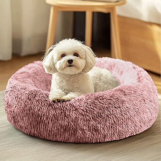 JOLLYVOGUE Dog & Cat Bed, Calming Anti-Anxiety Pet Bed by JOLLYVOGUE