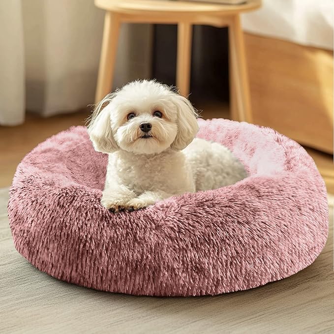JOLLYVOGUE Dog & Cat Bed, Calming Anti-Anxiety Pet Bed by JOLLYVOGUE