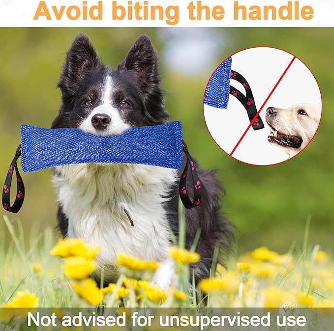ToLanbbt Dog Tug Toy Bite Jute Pillow Pull Toy - Image 7