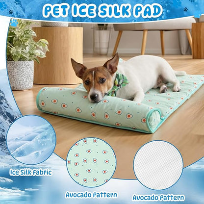 DoubleFill 4 Pack Cooling Pet Mats 15.7" x 23.6" Cooling Dog Beds - Image 3