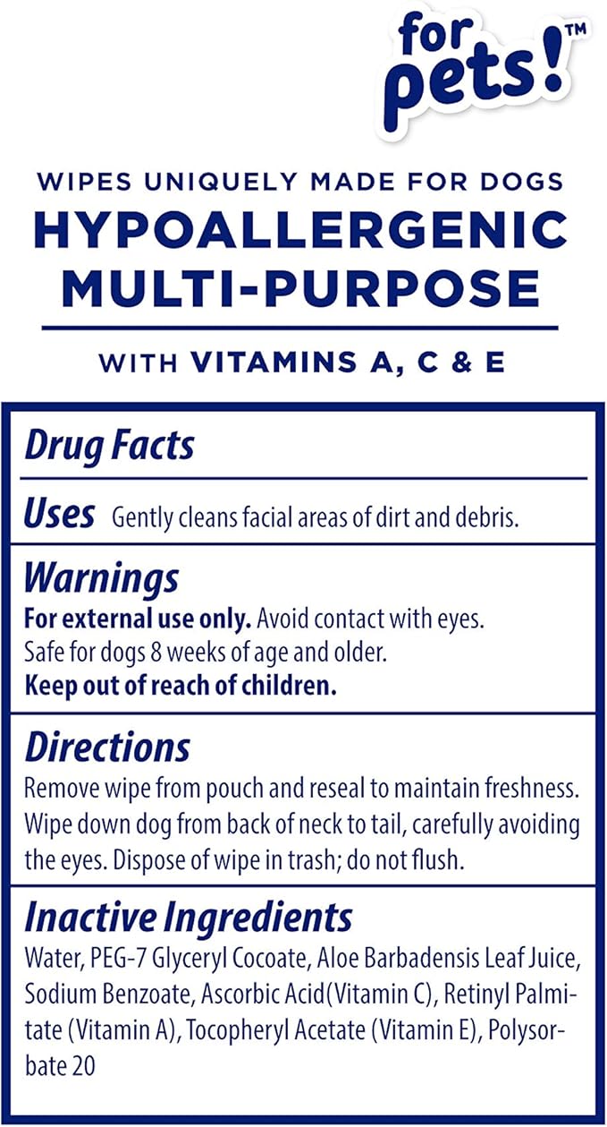 Wet Ones for Pets Hypoallergenic Multipurpose Dog Wipes - Image 7