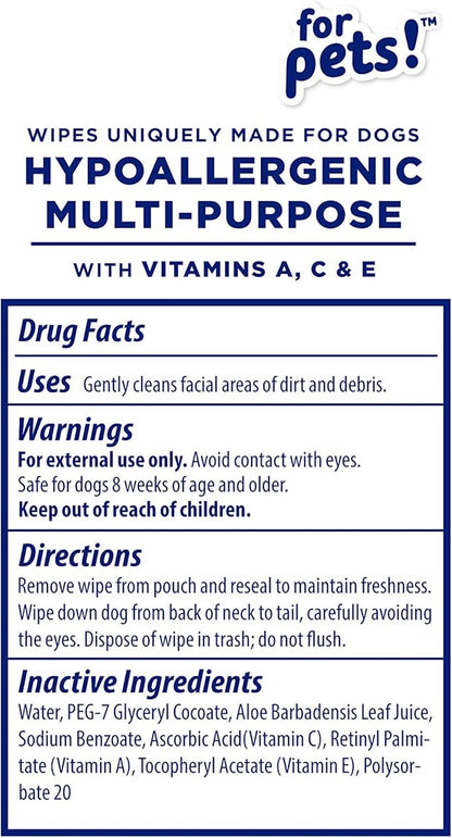 Wet Ones for Pets Hypoallergenic Multipurpose Dog Wipes - Image 7