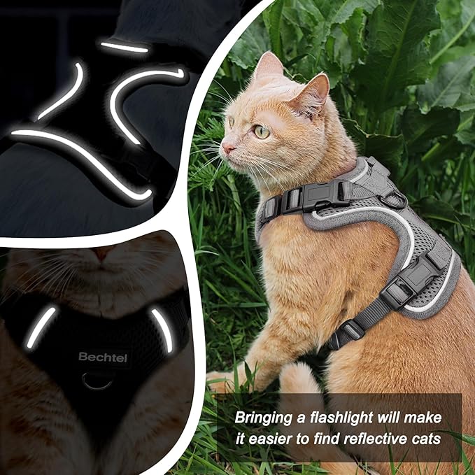Cat Harness and Leash Set for Walking Escape Proof, Adjustable Soft Kittens Vest - Image 4