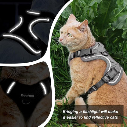 Cat Harness and Leash Set for Walking Escape Proof, Adjustable Soft Kittens Vest - Image 5