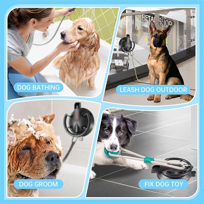 HLOGREE Heavy Duty Dog Bathing Suction Cup - Image 8