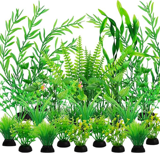QUOZUO Fish Tank Accessories Aquarium Decorations Green Plants, Aquarium Decor by QUOZUO