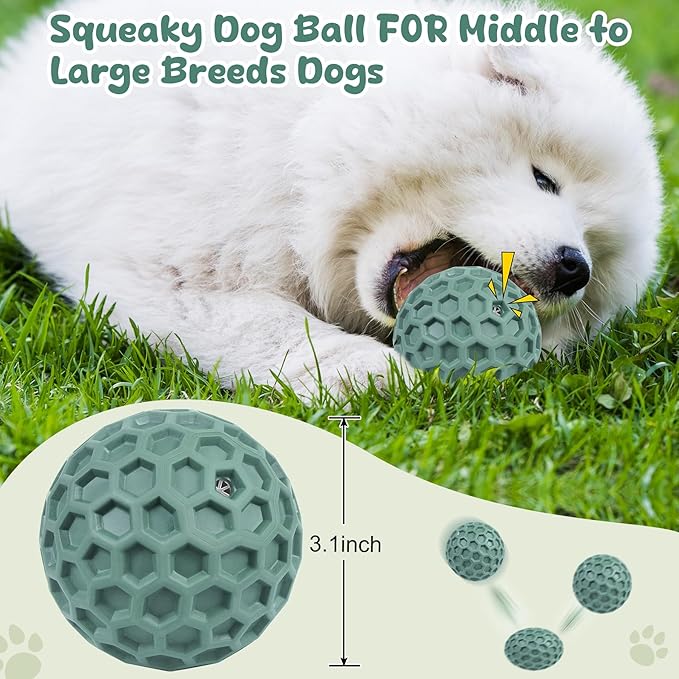 Tough Dog Chew Toys for Aggressive Chewers, Indestructible Dog Balls for - Image 2
