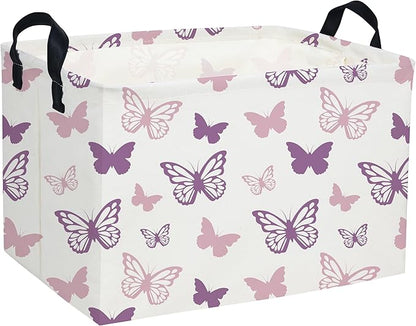 Essme Rectangular Butterfly Baskets, Kids Storage Basket by ESSME