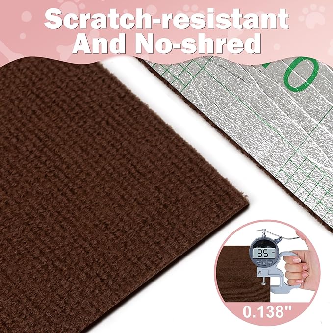 ENONCI Anit Cat Scratch Couch Furniture Protector, 78.7x15.8 Cat Wall Corner - Image 6