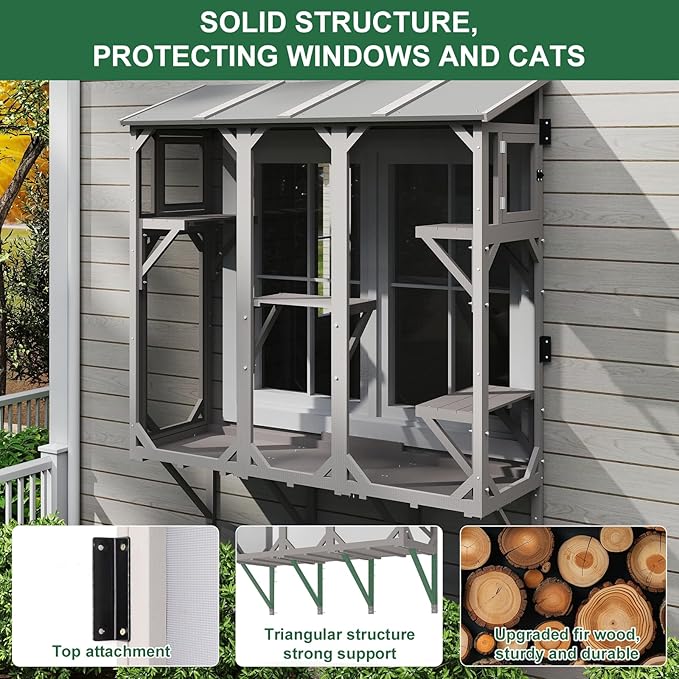 ketive Cat Catio, Expandable Window Box Enclosure - Image 4