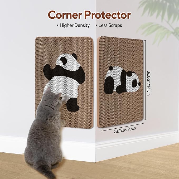 AUSCAT Cardboard Cat Wall Scratcher, 7 cat Scratching Boards - Image 3