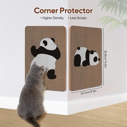 AUSCAT Cardboard Cat Wall Scratcher, 7 cat Scratching Boards - Image 3