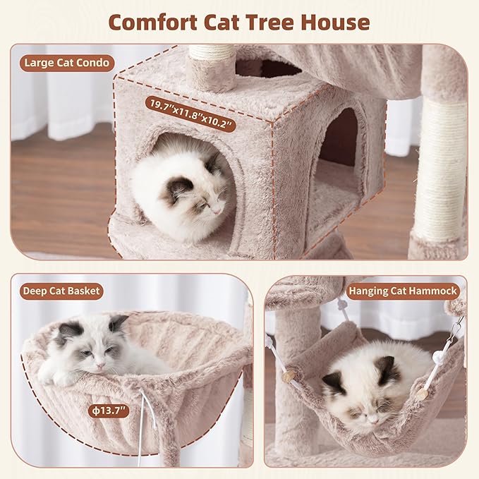 Gitelsnour Cat Tree, Cat Tower for Large Cats - Image 5