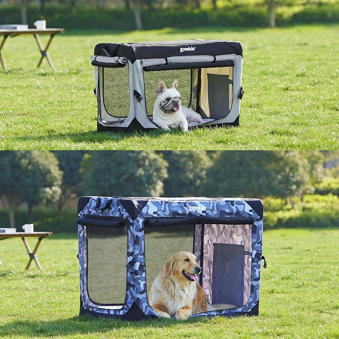 ZOMISIA 36 Inch Collapsible Dog Crate - Image 3