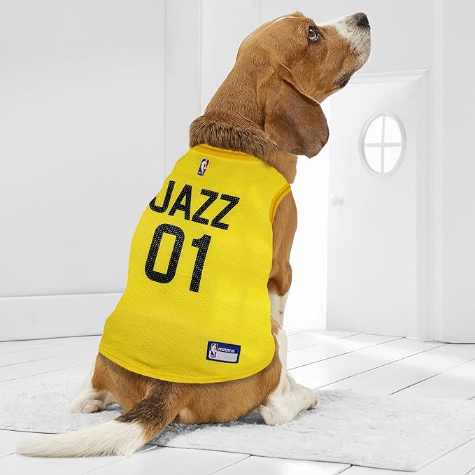 Pets First NBA Utah Jazz Dog Jersey, Large - Image 4