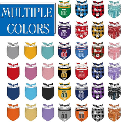 Custom Dog Bandana Personalized Puppy Bandana Customized Name Neckwear Bandanas - Image 2