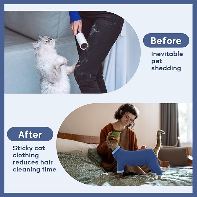PUMYPOREITY Cat Calming Sweater – Helps Reduce Licking & Grooming Habits - Image 3