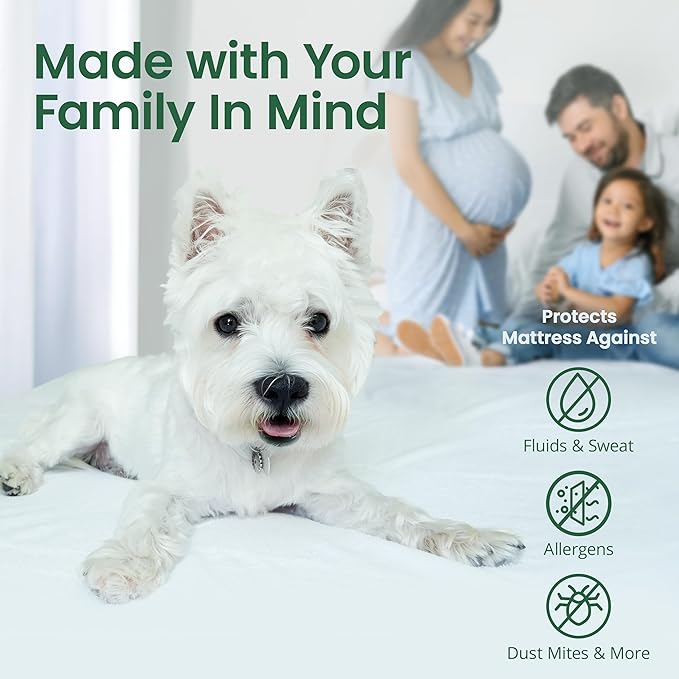SafeRest Sleepure Waterproof Mattress Protector Full Size - Image 6