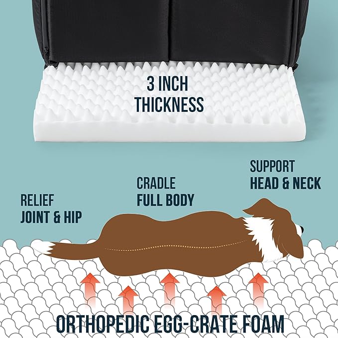 PELZIN Orthopedic Dog Bed House - Image 2