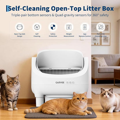 GarveeHome Self Cleaning Litter Box, Automatic Cat Litter Box - Image 4