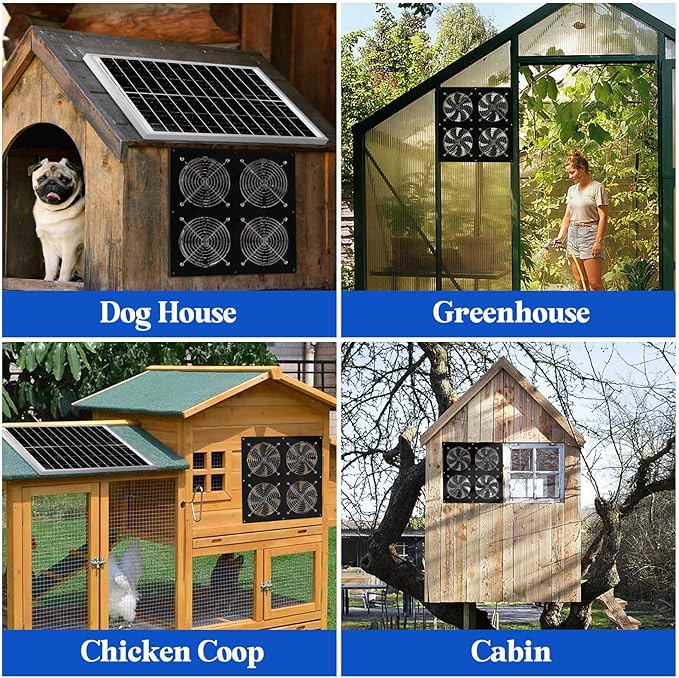 Solar Exhaust Fan for Chicken Coop & Powered Fan - Image 6