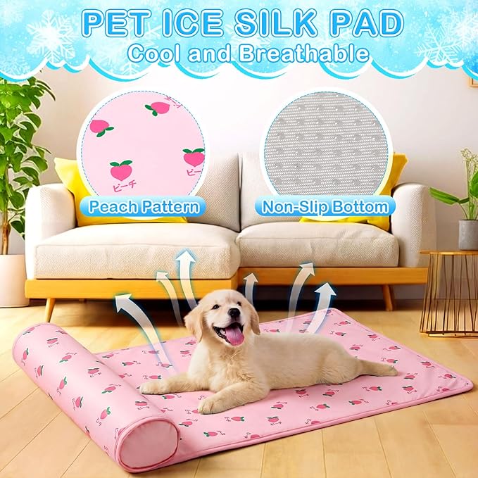 DoubleFill 4 Pack Cooling Pet Mats 15.7" x 23.6" Cooling Dog Beds - Image 3