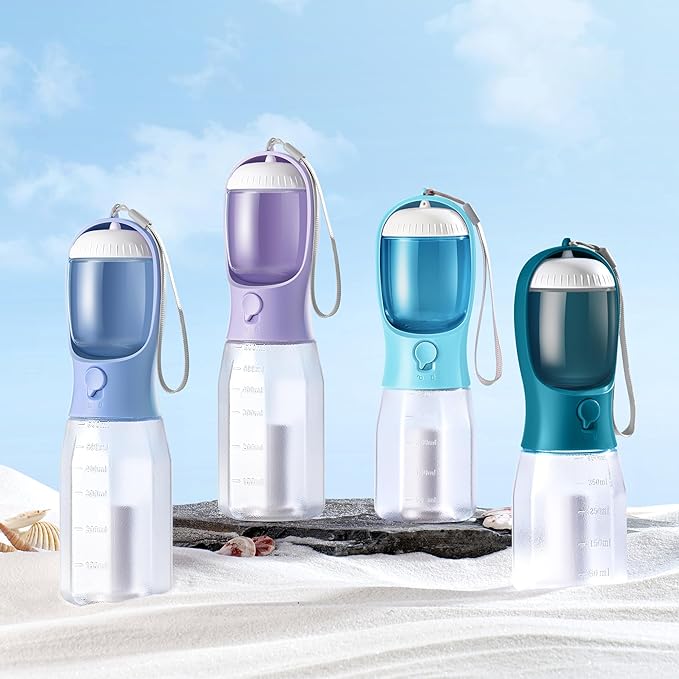 Dog Water Bottle with Food Container, Portable Pet Dog Water Dispenser - Image 2