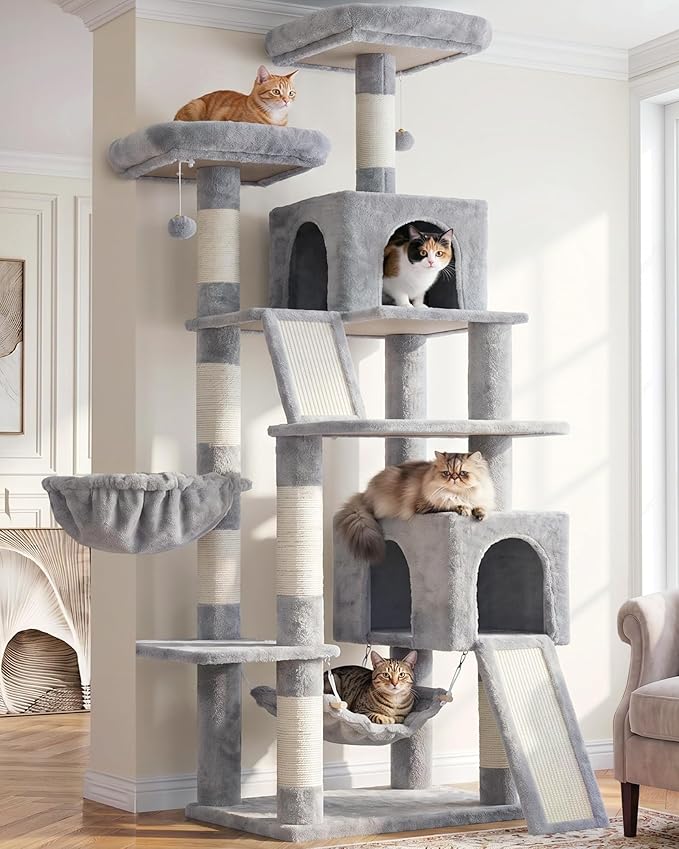 Gitelsnour Cat Tree for Indoor Cats, Sturdy Cat Tree House by Gitelnour