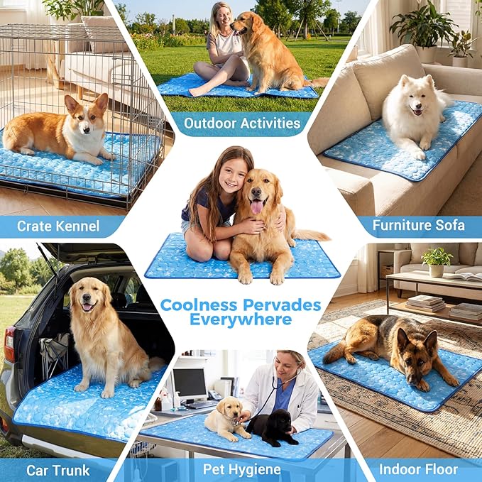 Dog Cooling Mat, Large Cooling Pad - Image 6