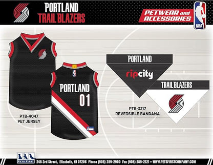 Pets First NBA Portland Trailblazers Dog Jersey, Medium- Tank Top Basketball - Image 7