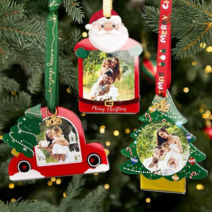 UNIQOOO Santa Claus Christmas Acrylic Picture Frame Ornaments - Image 2