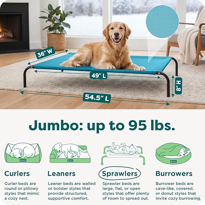 FurHaven Elevated Dog Bed, Cooling Raised Pet Cot - Image 3