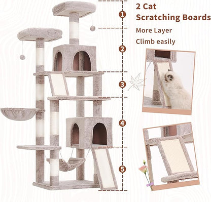 Gitelsnour Cat Tree for Indoor Cats, Sturdy Cat Tree House - Image 2