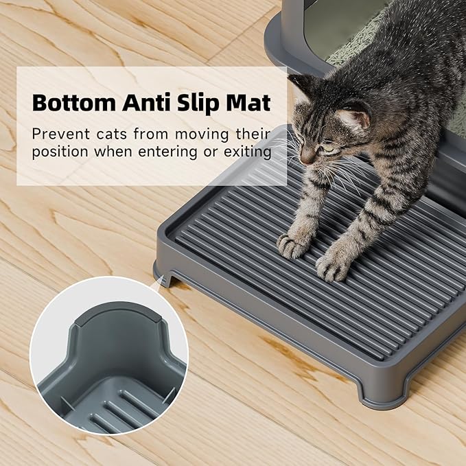 Booche Cat Ramp for Litter Box Elevated Litter Ramp for Cat Litter Boxes - Image 6