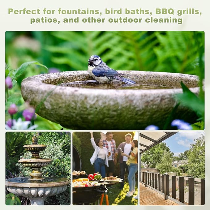 M METERXITY 2-Pack Bird Bath Cleaning Brush, 8.3 Inch Plastic Bird Bath Cleaner - Image 6