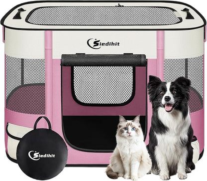 Dog Playpen, Cat Pet Puppy Pen, Portable Playpens by Siedihit