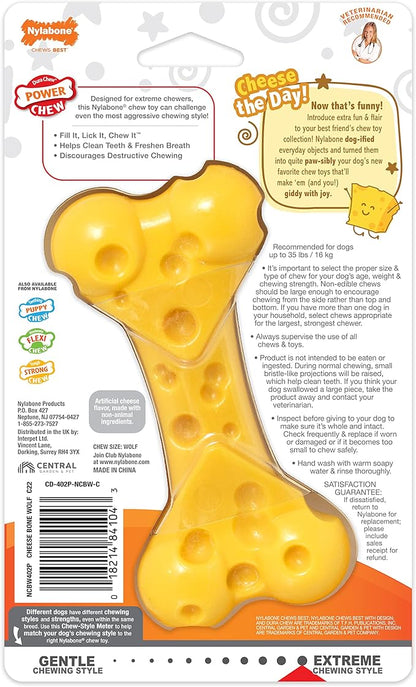 Nylabone Cheese Bone Power Chew Toy - Image 12