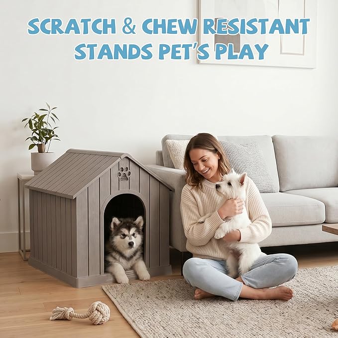 EFU Large Dog House Outdoor Indoor, Waterproof Puppy Dog House - Image 7
