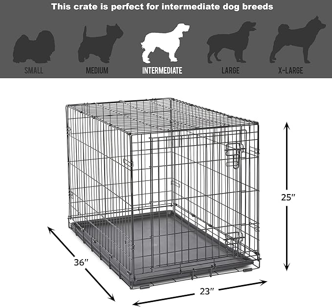 Midwest Homes for Pets 36-Inch New World Crate for Medium-Large Breeds - Image 7