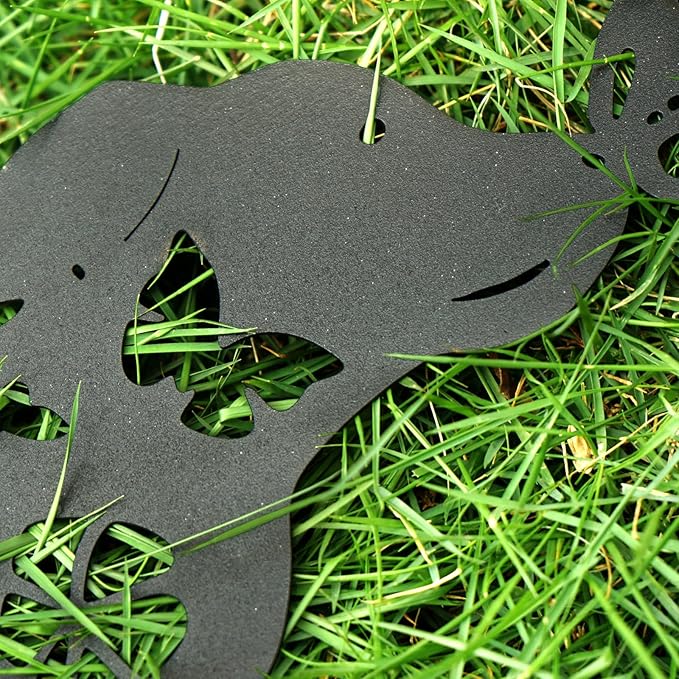 Metal Dog Garden Stakes Lawn Decor, Weather Resistant Steel Puppy Garden Art - Image 4