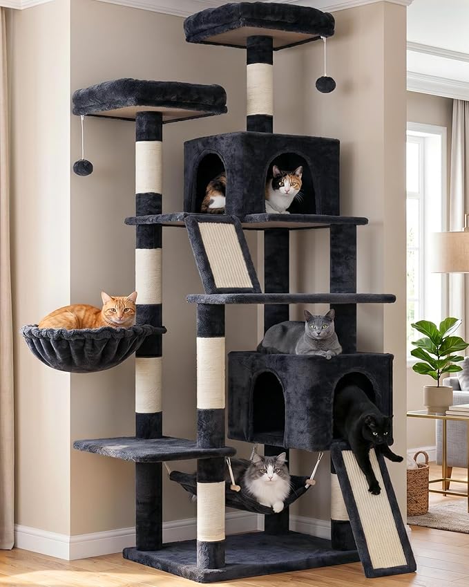 Gitelsnour Cat Tree for Indoor Cats, Sturdy Cat Tree House by Gitelnour