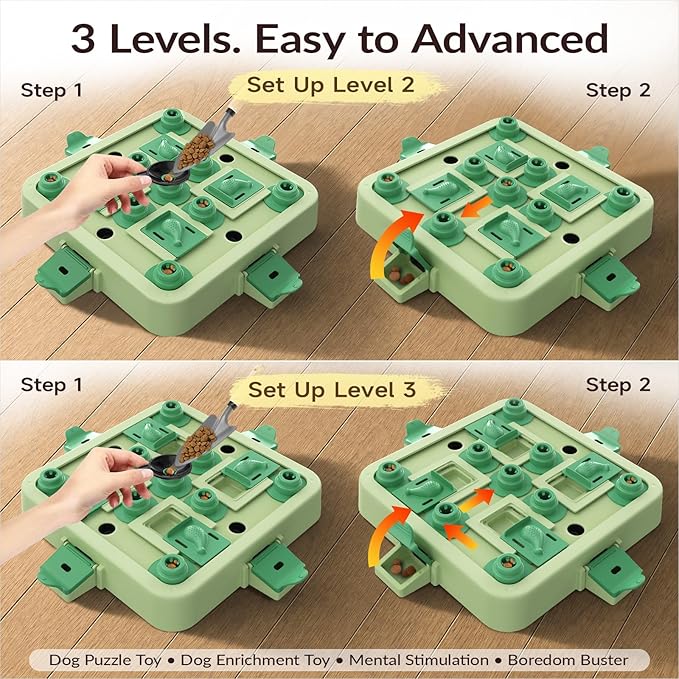 KADTC Dog Chess Puzzle Toy, Large Size, 3 Levels of Step-by-Step Challenge - Image 5