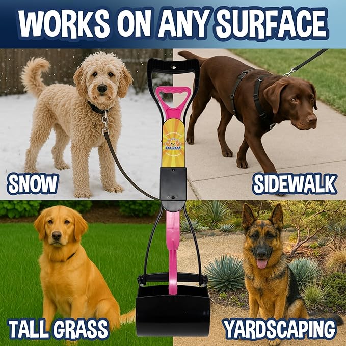 Bodhi Dog Complete Poo Pack- 24" Pooper Scooper, Poop Bags, & Waste Bag Holder - Image 3