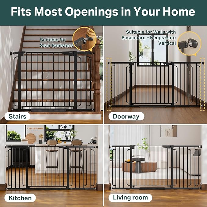 Cumbor 36.6-64" Extra Wide Baby Gate - Image 7