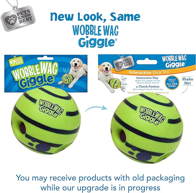 Wobble Wag Giggle Ball, Interactive Dog Toy, Fun Giggle Sounds When Rolled or - Image 9