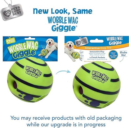 Wobble Wag Giggle Ball, Interactive Dog Toy, Fun Giggle Sounds When Rolled or - Image 9