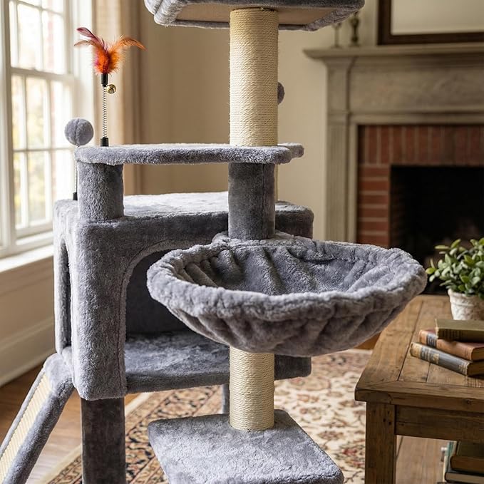 AIWIKIDE Cat Tree Has Scratching Toy - Image 5
