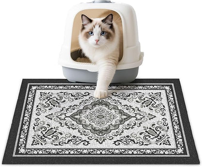 Unicorn Catcher Cat Litter Mat 24" x 15" Non-Slip Litter Box Mat Washable by UnicornCatcher