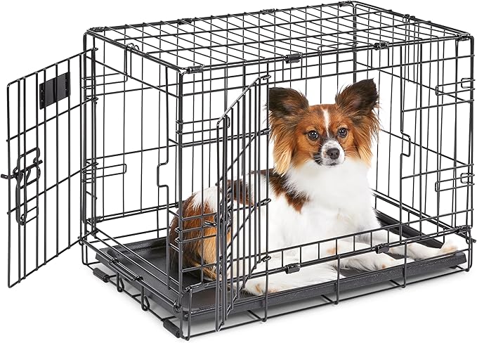 MidWest Homes for Pets 22-Inch iCrate for Extra-Small Breeds, Double Door by MidWestHomesForPets