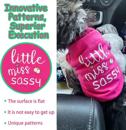 Paiaite Dog Clothes Fashionable Sleeveless Pet Vest: 'Little Miss Sassy' - Image 5